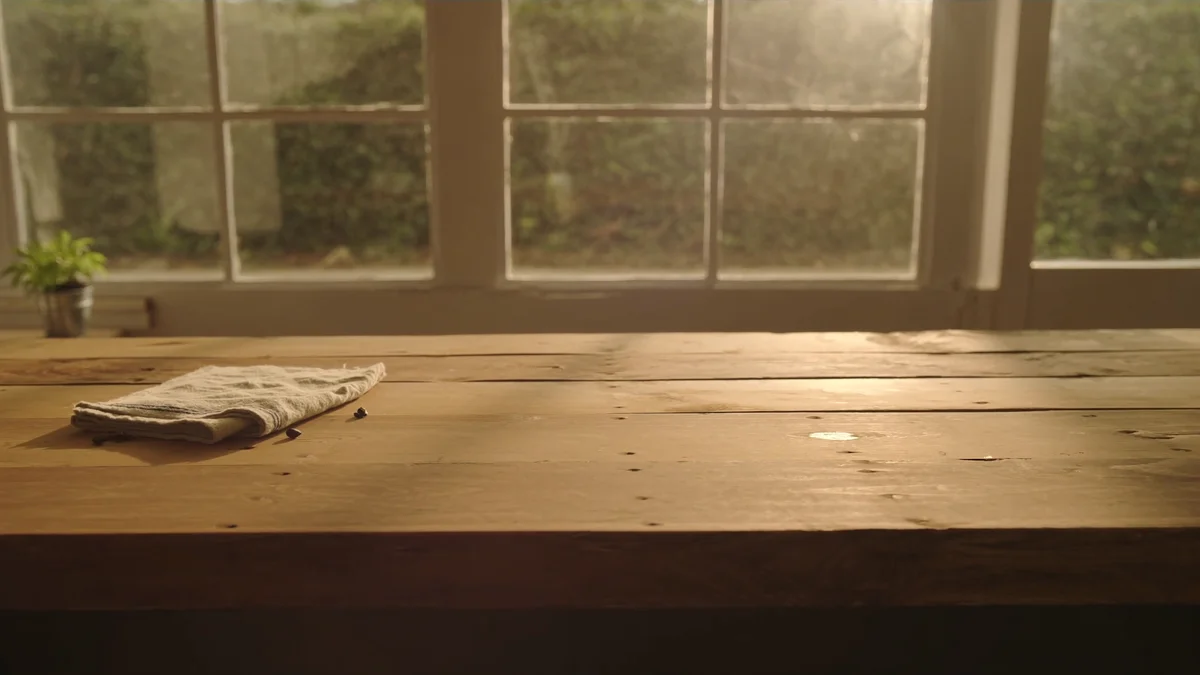 Empty cafe counter image made by Higgsfield Katana as a location for the mug edit
